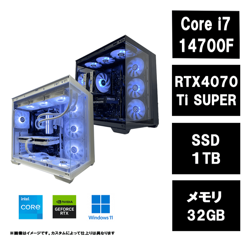 　i7-14700F・RTX4070Ti super  OZ8-407